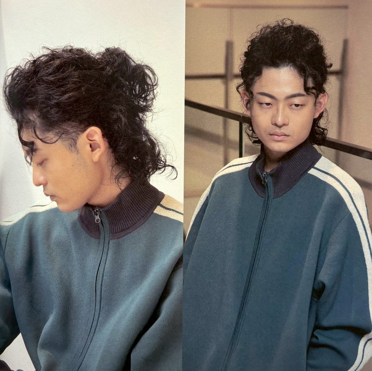 ハーフアップカール