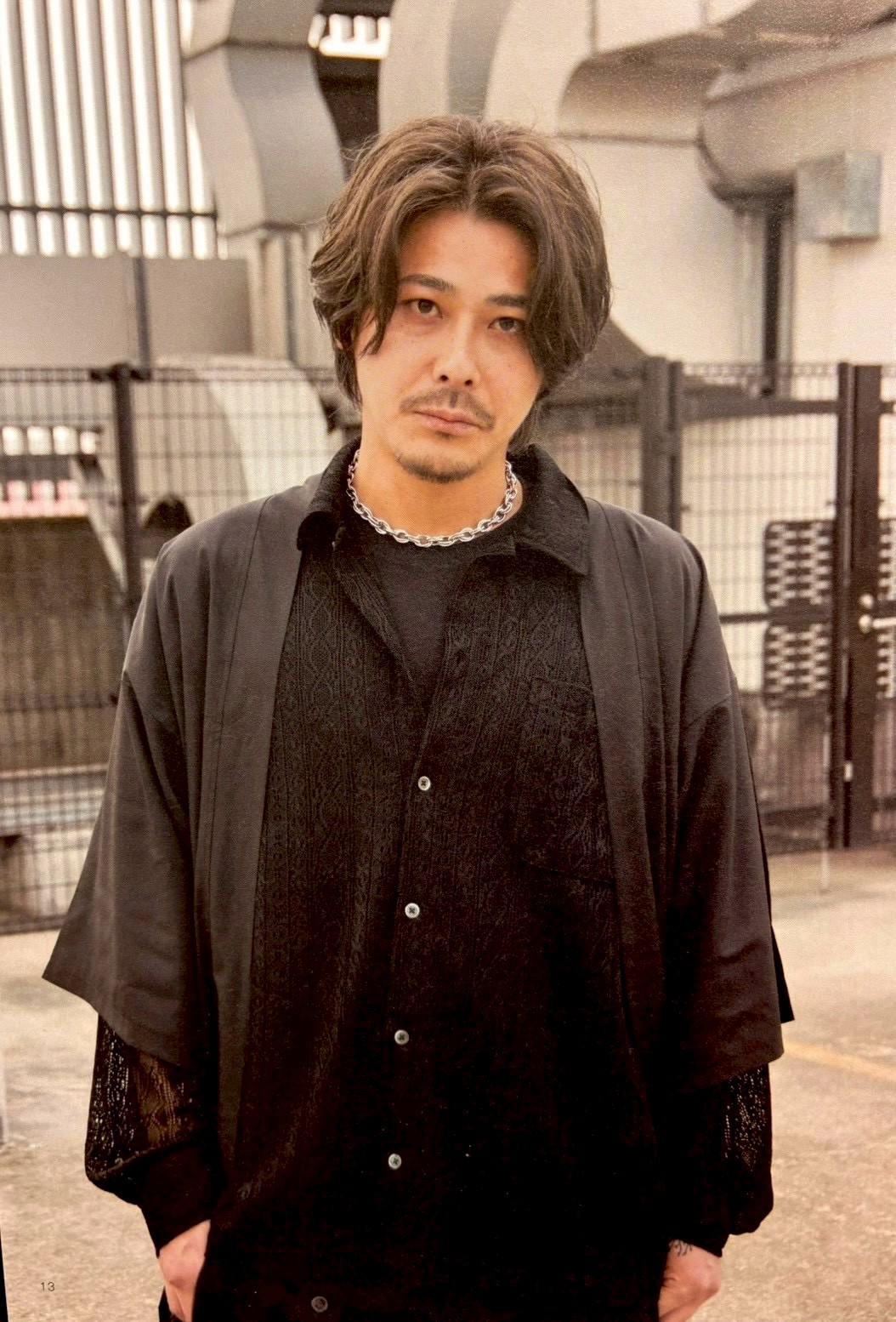 無造作センターパート